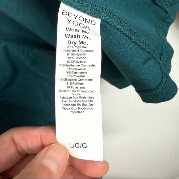 Beyond Yoga Spacedye High Energy Hoodie Hooded Jacket Large Lunar Teal - Picture 13 of 14